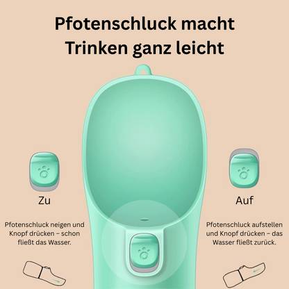 Pfotenschluck™ – Die Originale Schweizer Hundetrinkflasche